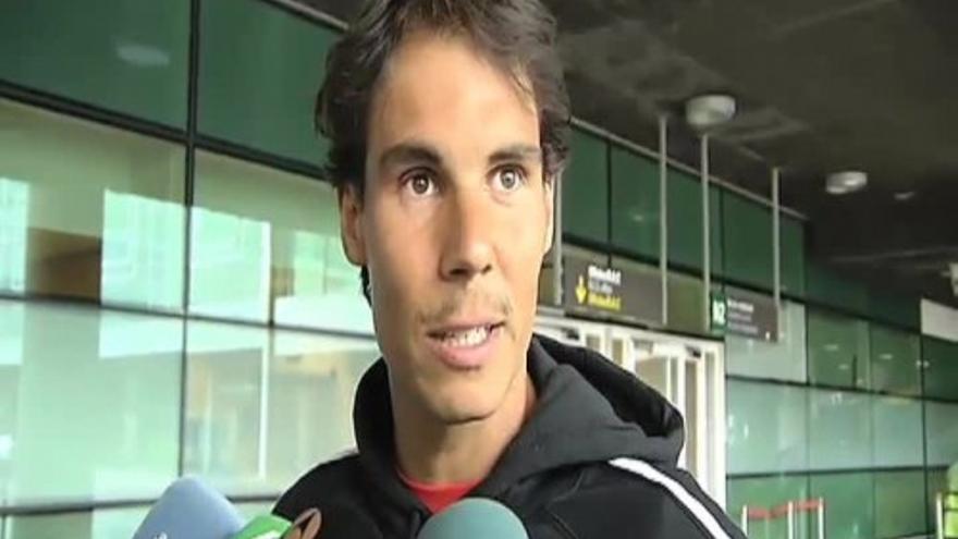 Rafa Nadal llega a Barcelona