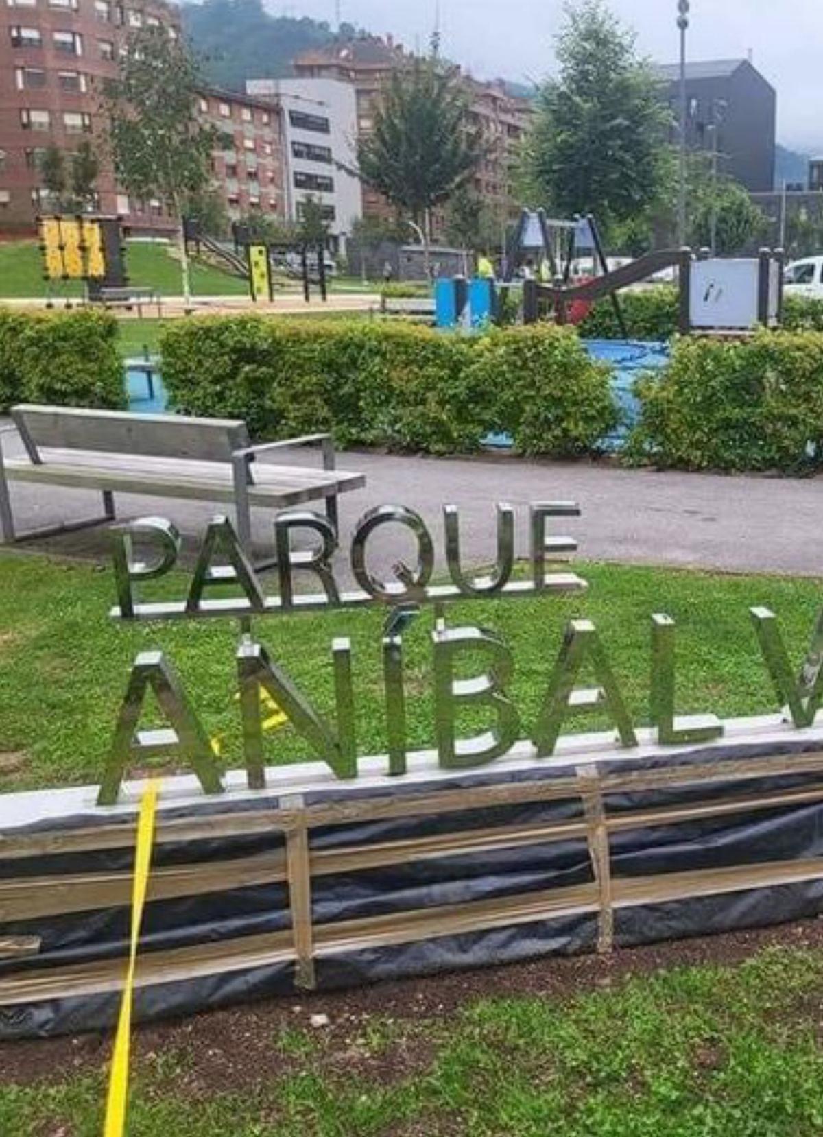 El letrero que se descubrirá este viernes.