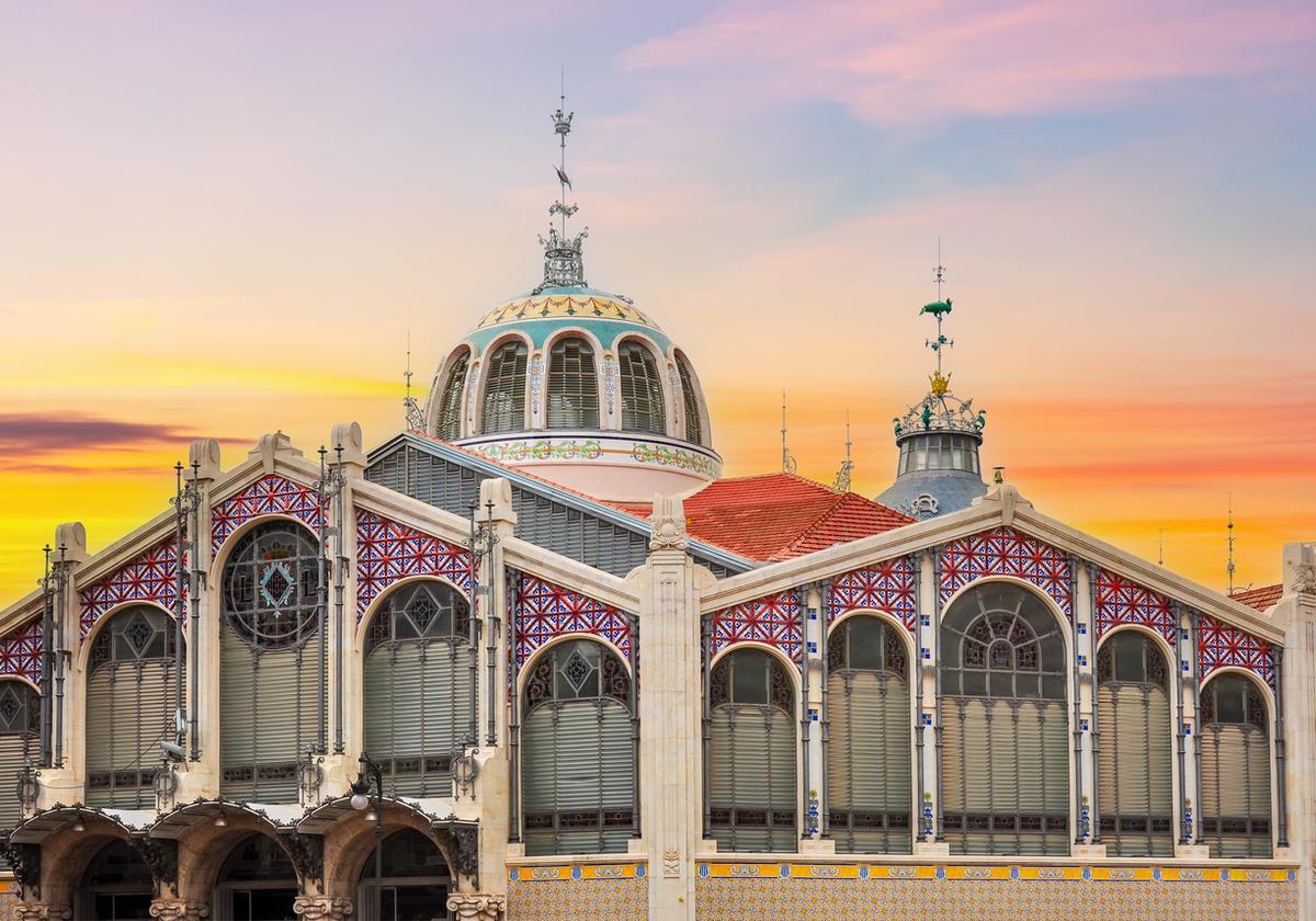Mercado central de Valencia por fuera.
