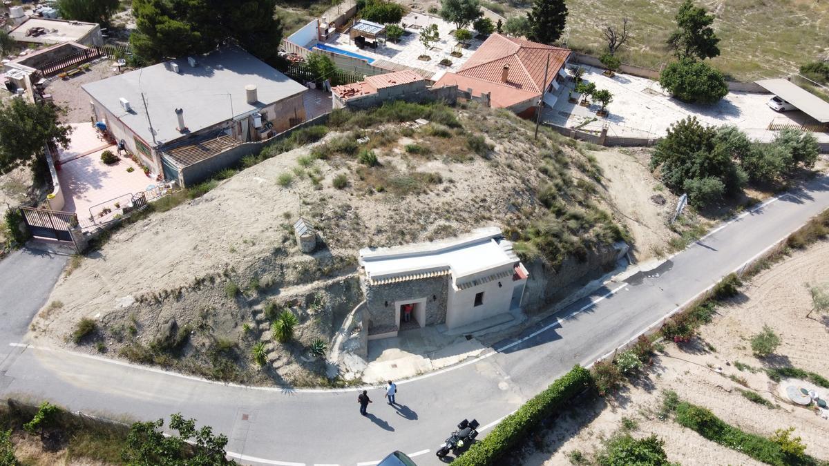 Casas cueva en la partida de La Alcoraya de Alicante