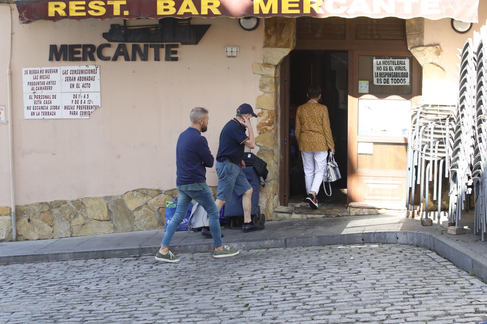 Así quedó el bar el Mercante tras el incendio