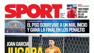 La portada de SPORT de hoy jueves, 14 de agosto de 2025