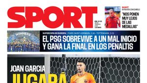 Esta es la portada de SPORT de hoy jueves, 14 de agosto de 2025