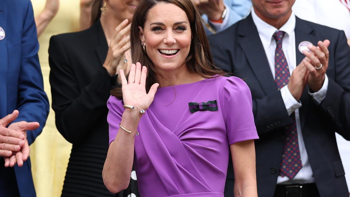 Kate Middleton es recibida entre aplausos y ovaciones en su reaparición en Wimbledon