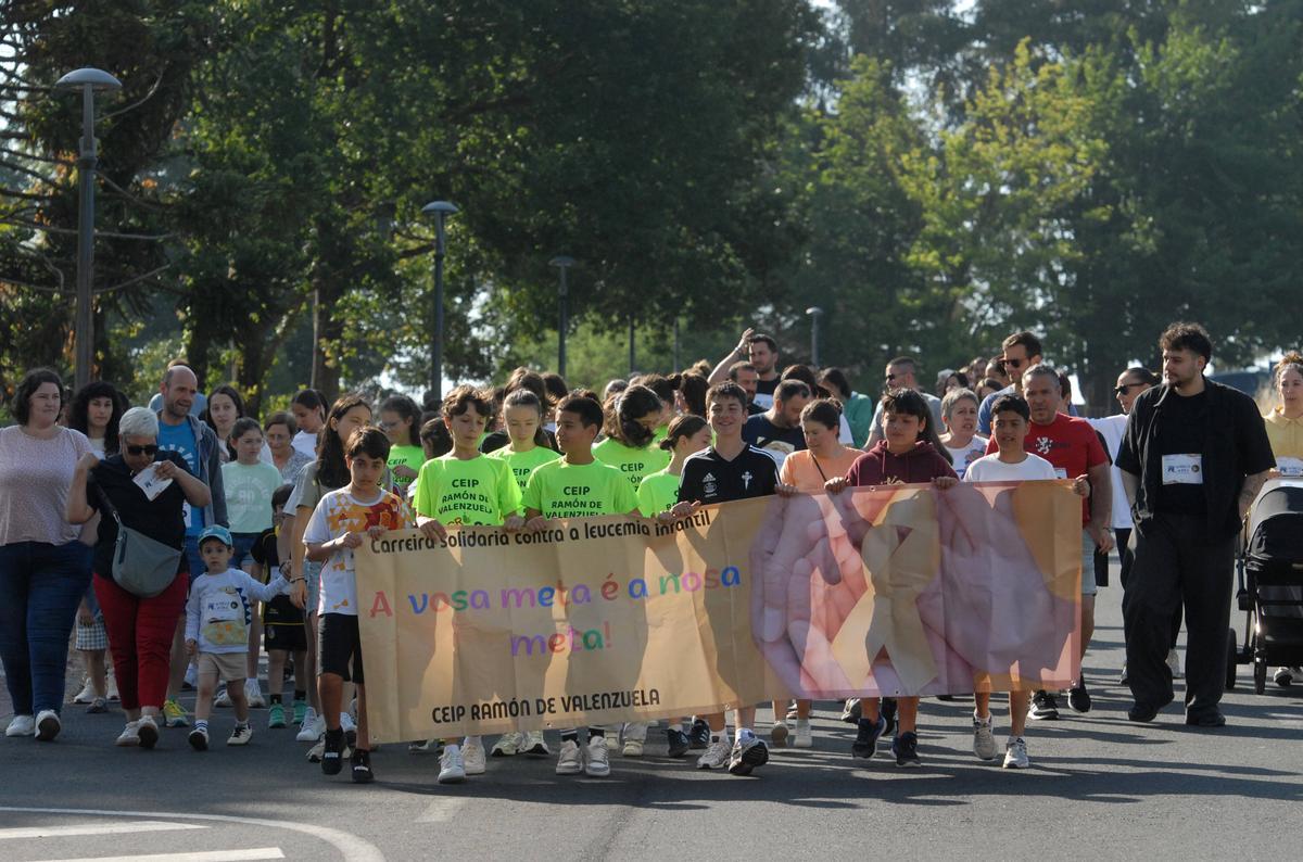 Carrera solidaria contra la leucemia infantil del IES Ramón de Valenzuela de A Bandeira.