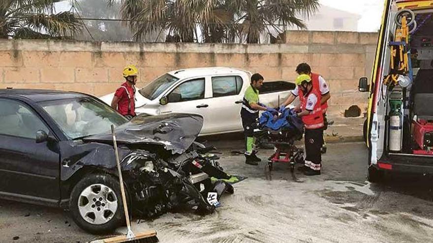 Un herido en un accidente de tráfico en Sineu