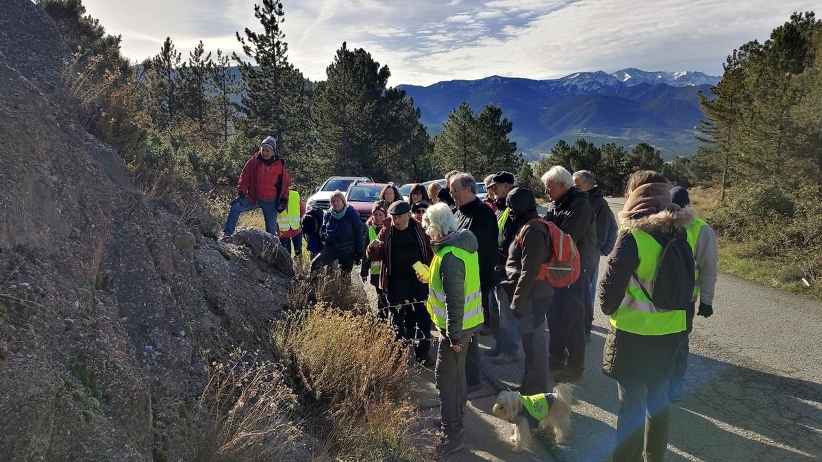 Un moment de la sortida mineralògica del GRC