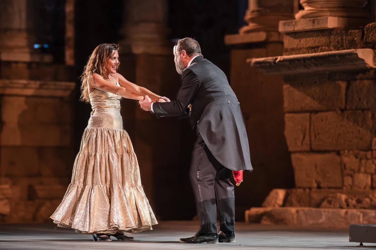 El Teatro Romano de Mérida acoge la puesta en 'Electra' El Teatro Romano de Mérida acoge la puesta en 'Electra'