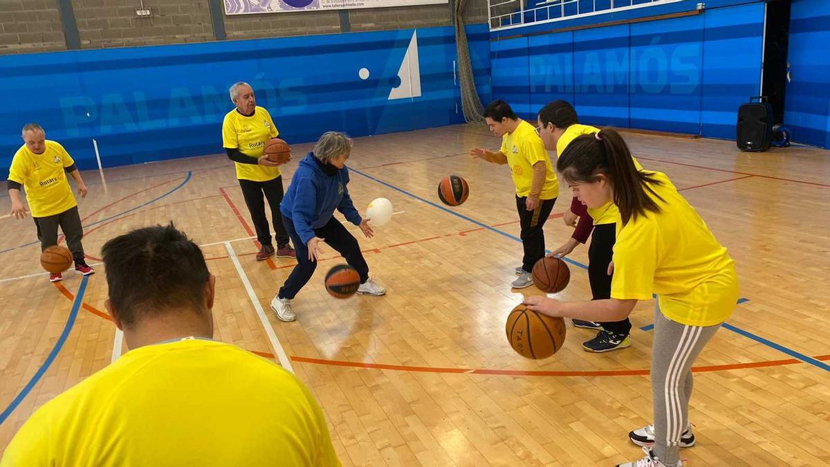 Els membres del projecte «Somnis» en un dels entrenaments.