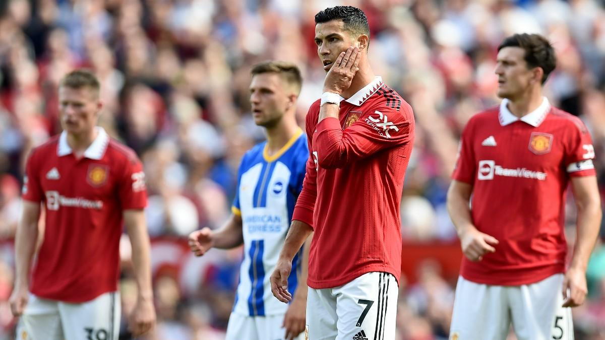 Cristiano durante el partido ante el Brighton