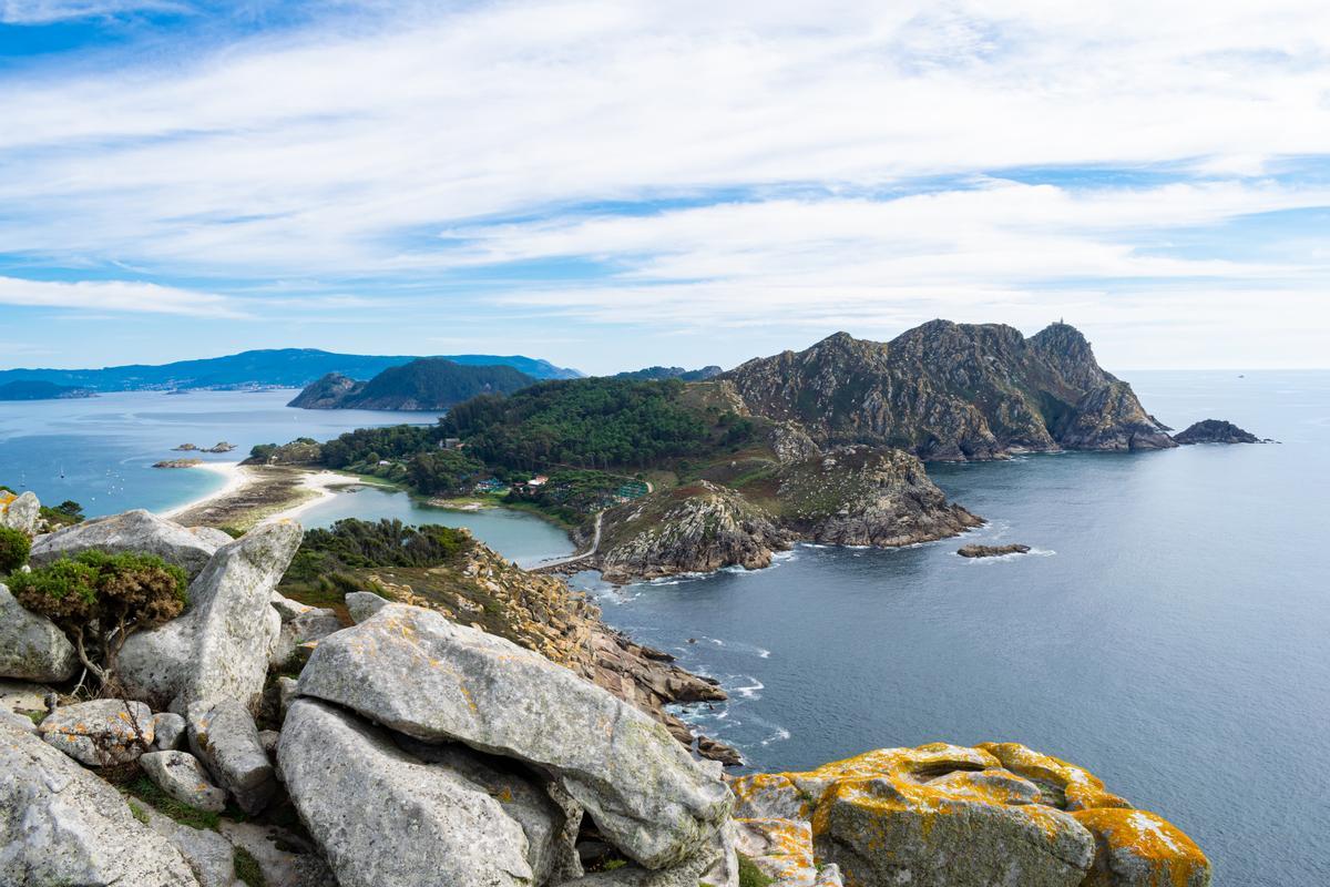 Vista panorámica de las islas Cíes