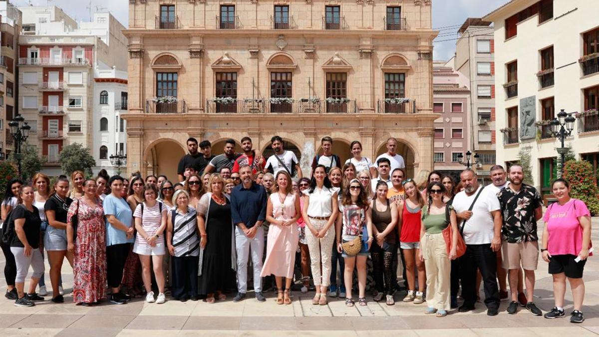 Castellonenses participantes en el programa del plan de empleo.