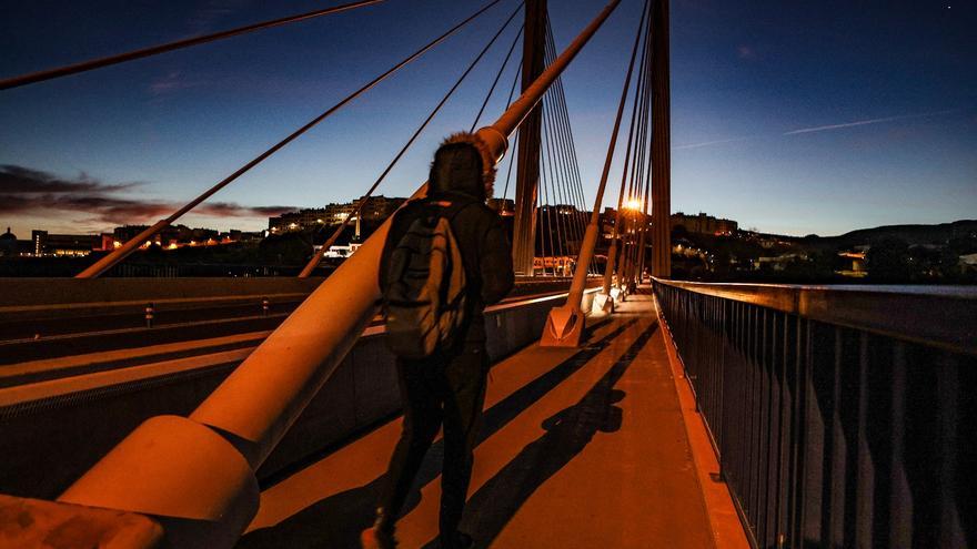 Un puente a poca luz en Alcoy