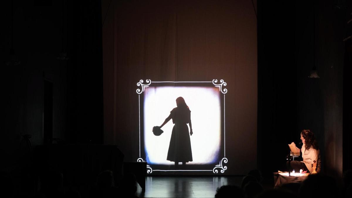 Un momento de la obra de teatro.