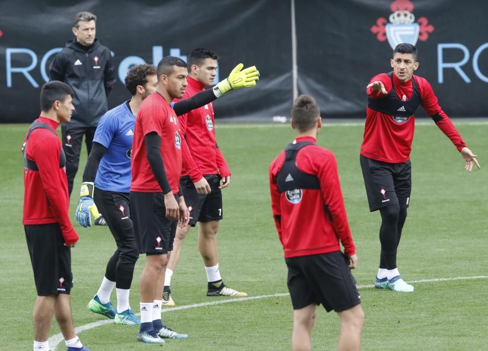 Último entrenamiento del Celta antes de vsitar el Bernabéu // Alba Villar