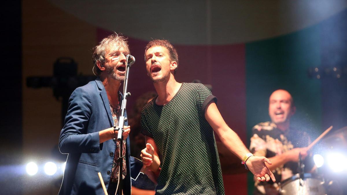Un momento durante la actuación de Xoel López y Vetusta Morla en Castrelos en 2019.