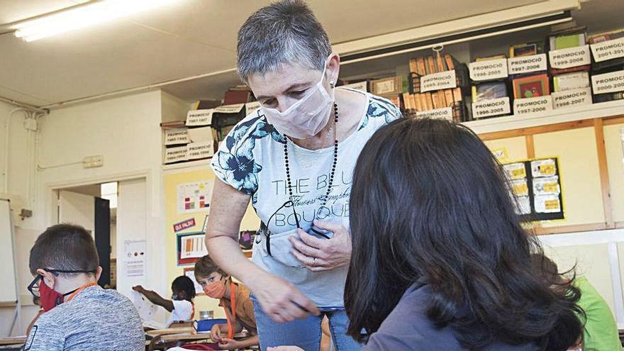 A l&#039;escola Puigberenguer de Manresa també s&#039;utilitzen mascaretes transparents per a alumnes amb sordesa