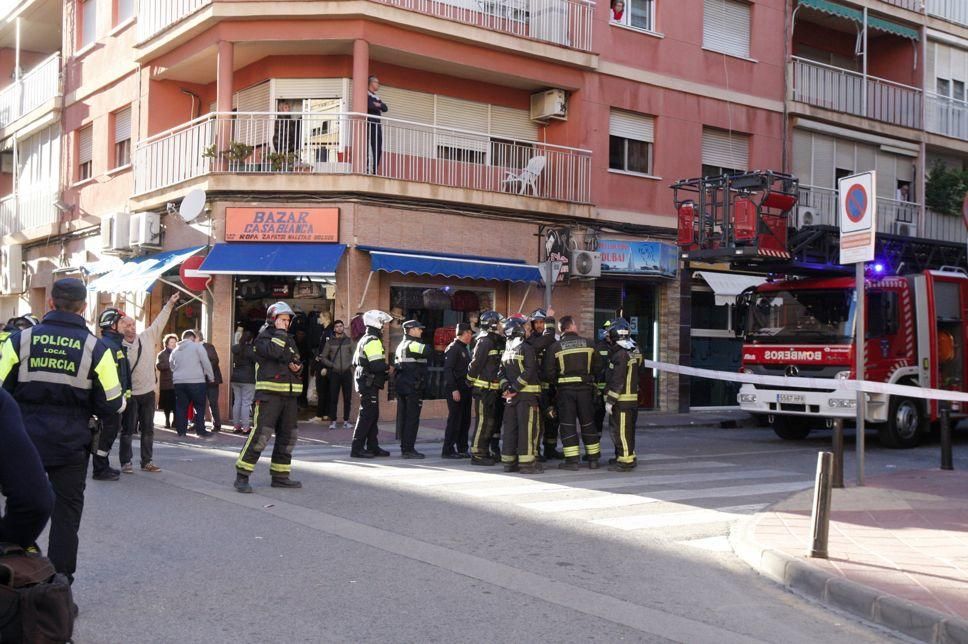 Derrumbe de una casa en Murcia