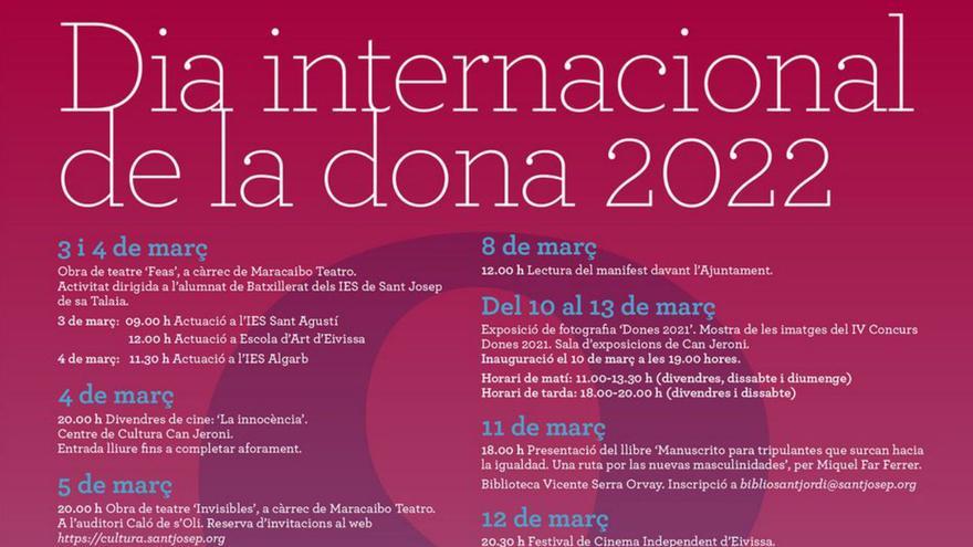 Sant Josep apuesta por la cultura y la participación para celebrar el Dia de la Dona