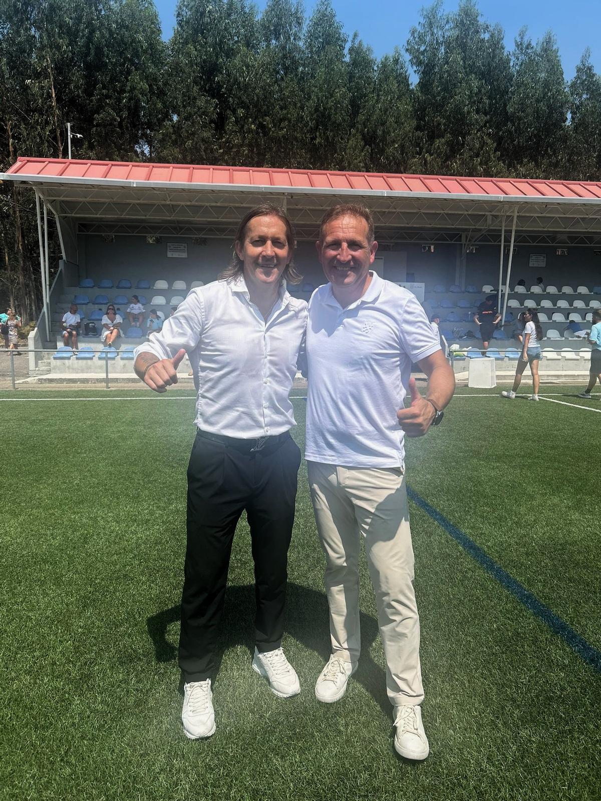 Míchel Salgado acude con toda su familia al reconocimiento de As Neves como 'Hijo predilecto'