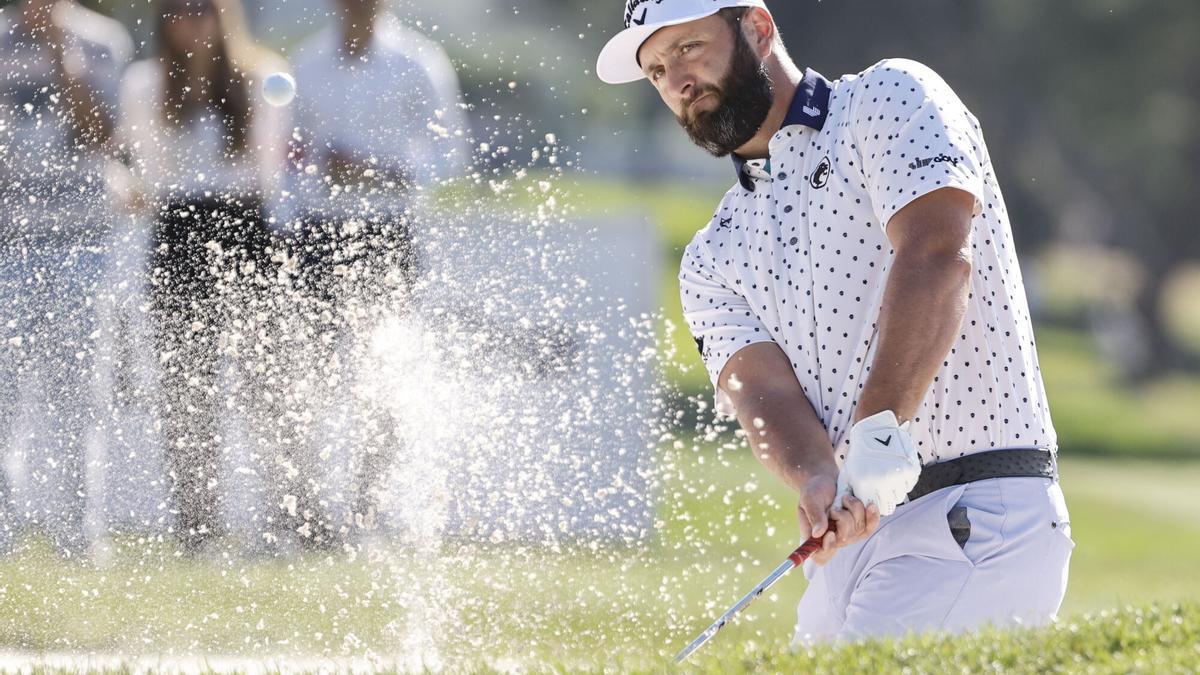 Rahm, durante la primera vuelta del Open de España