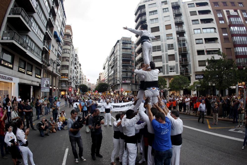 Manifestación de la Comissió 9 d'Octubre