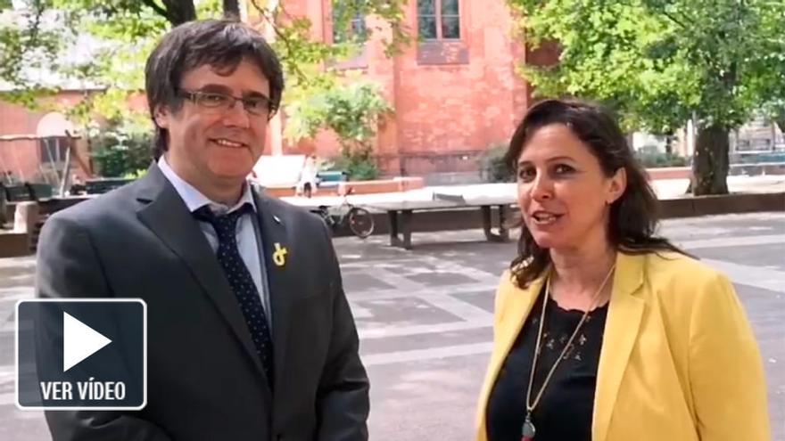 Miranda a Puigdemont: &quot;Esperamos que vuelva a casa, a una república catalana&quot;