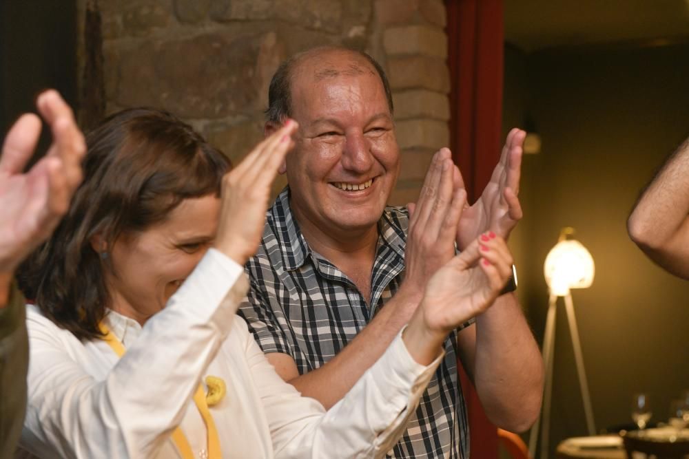 Celebració de Marc Aloy després de la victòria a l