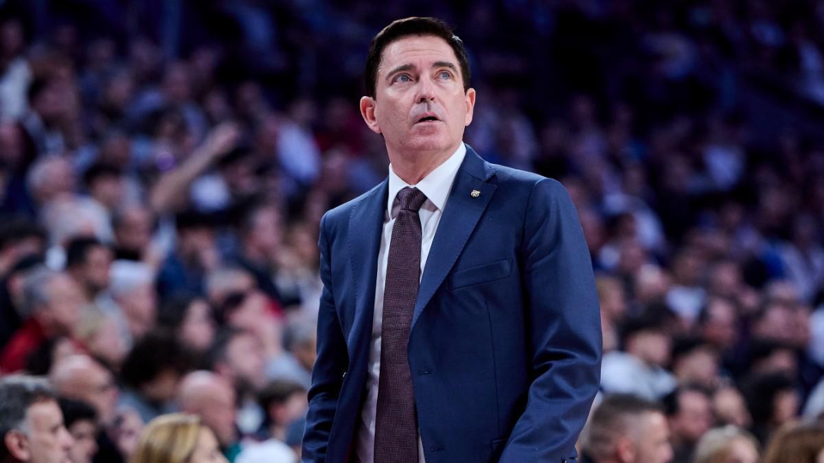 Xavi Pascual, en la victoria del Barça ante el Real Madrid
