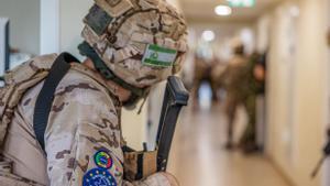 Un soldado español, en el cuartel general de EUTM Mali en Bamako