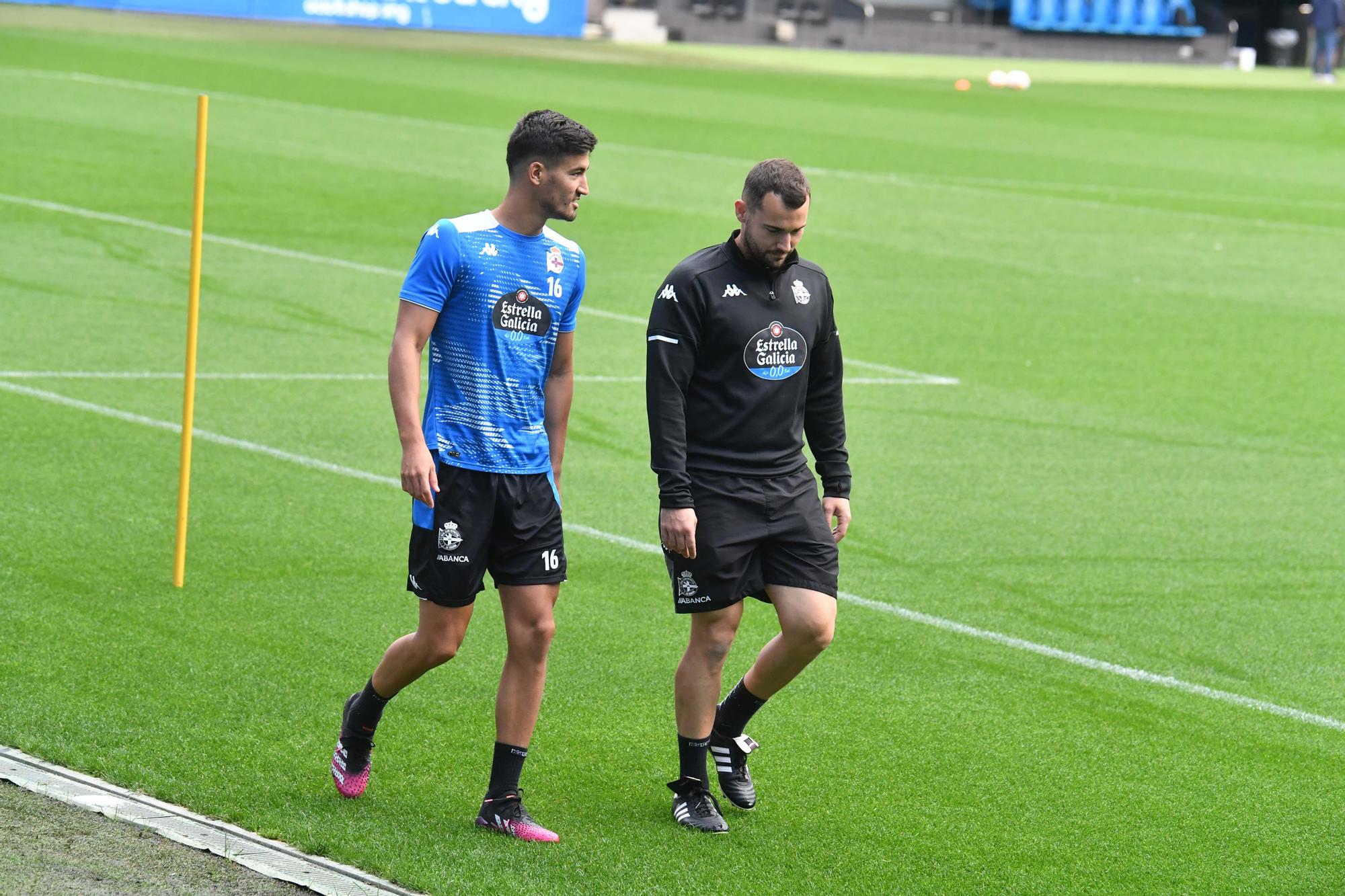 Entrenamiento en Riazor a puerta cerrada