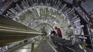 Imagen del Gran Colisionador de Hadrones (LHC) delCentro Europeo de Fisica de Particulas (CERN) en Ginebra.
