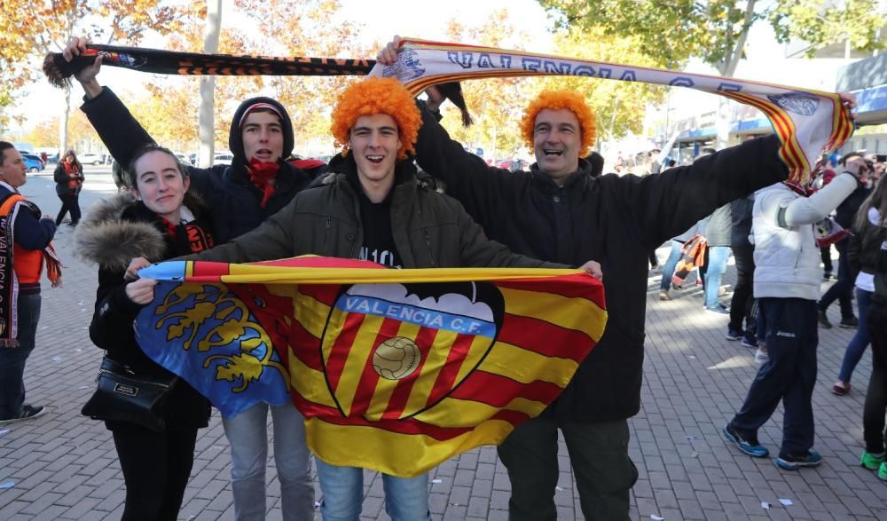 Aficionados del Valencia en Getafe