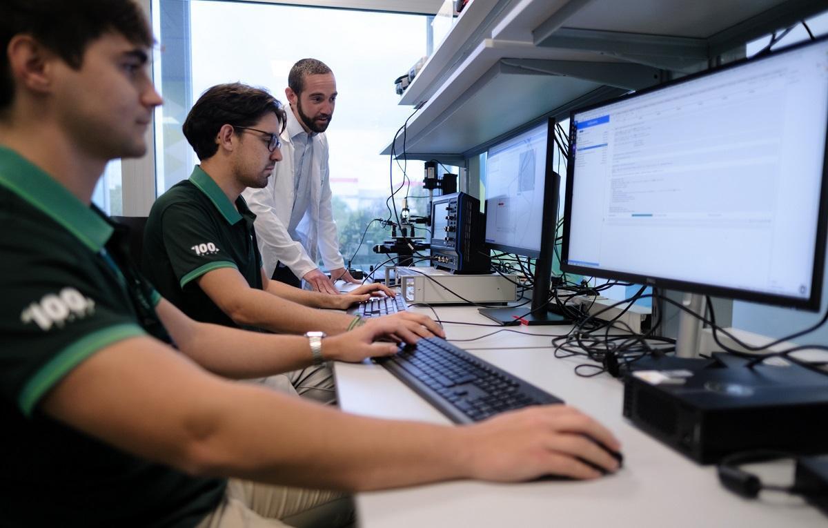 El laboratorio de ciberseguridad que la compañía Dekra abrió hace unos meses en el PTA de Málaga.