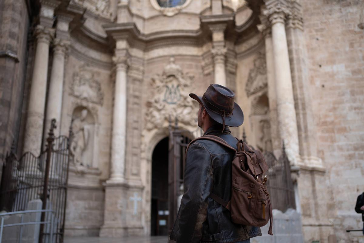 Así se hizo el vídeo del Santo Grial e "Indiana Jones" en València