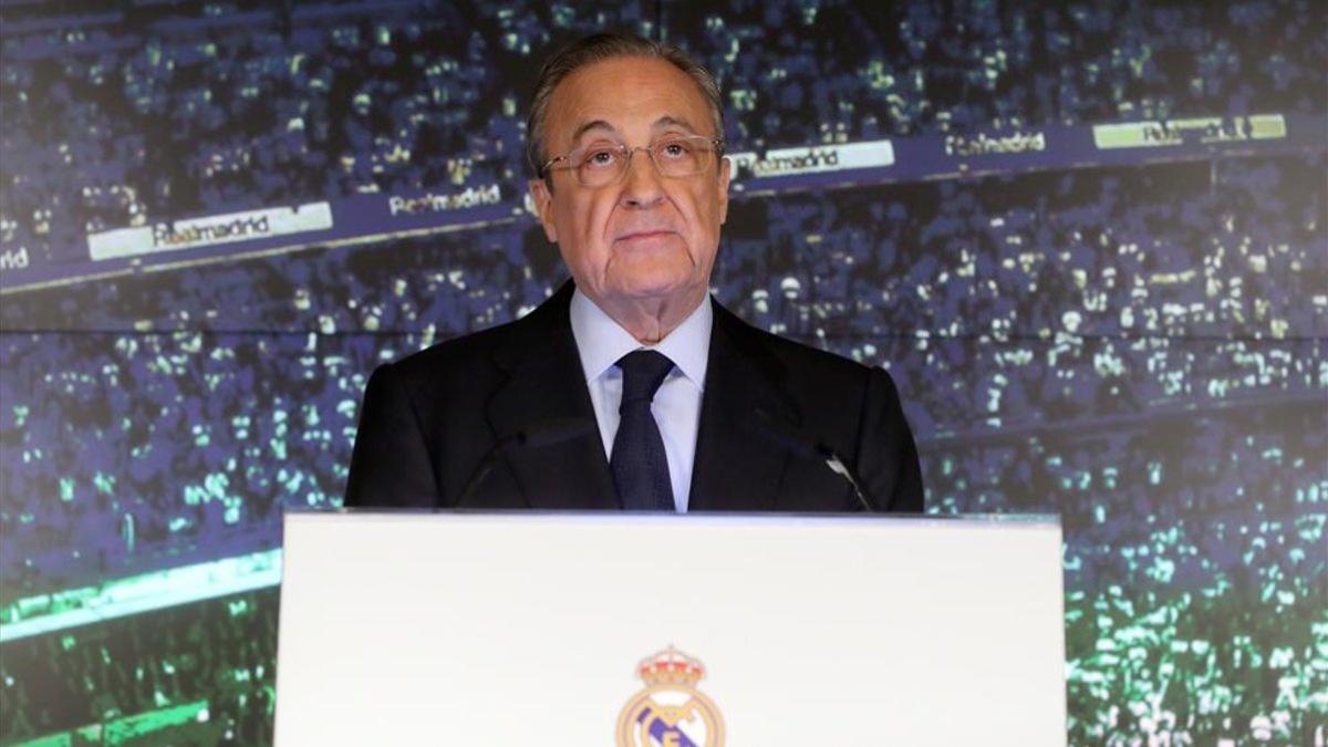 El presidente del Real Madrid, Florentino Pérez