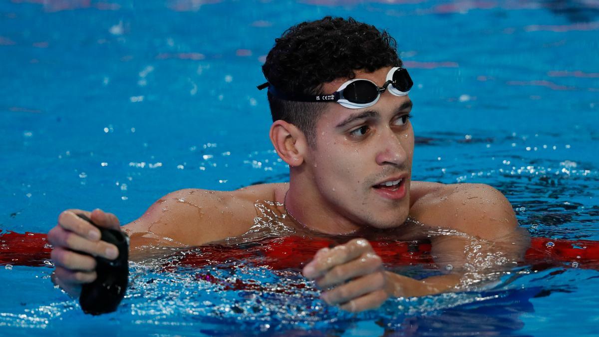 Hugo Gonzalez, tras la final del 200m espalda en Doha