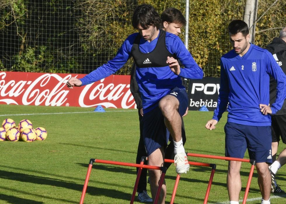 El Oviedo prepara el encuentro ante el Almería en