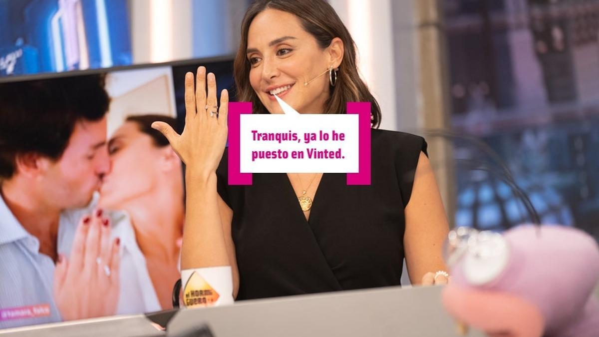 Tamara Falcó con anillo de compromiso