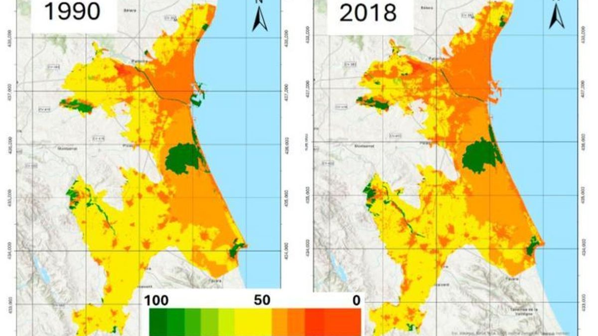 La evolución del acuífero de la Plana de Valencia muestra una notable pérdida