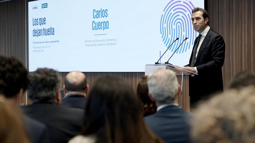 Carlos Cuerpo: &quot;Tenemos músculo para ir adelantando a las empresas las cantidades de los fondos europeos&quot;