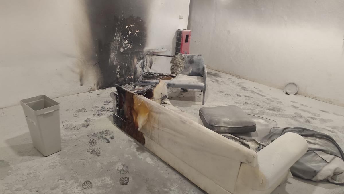 Incendio en un centro de menores en Mácher (municipio de Tías), en Lanzarote.