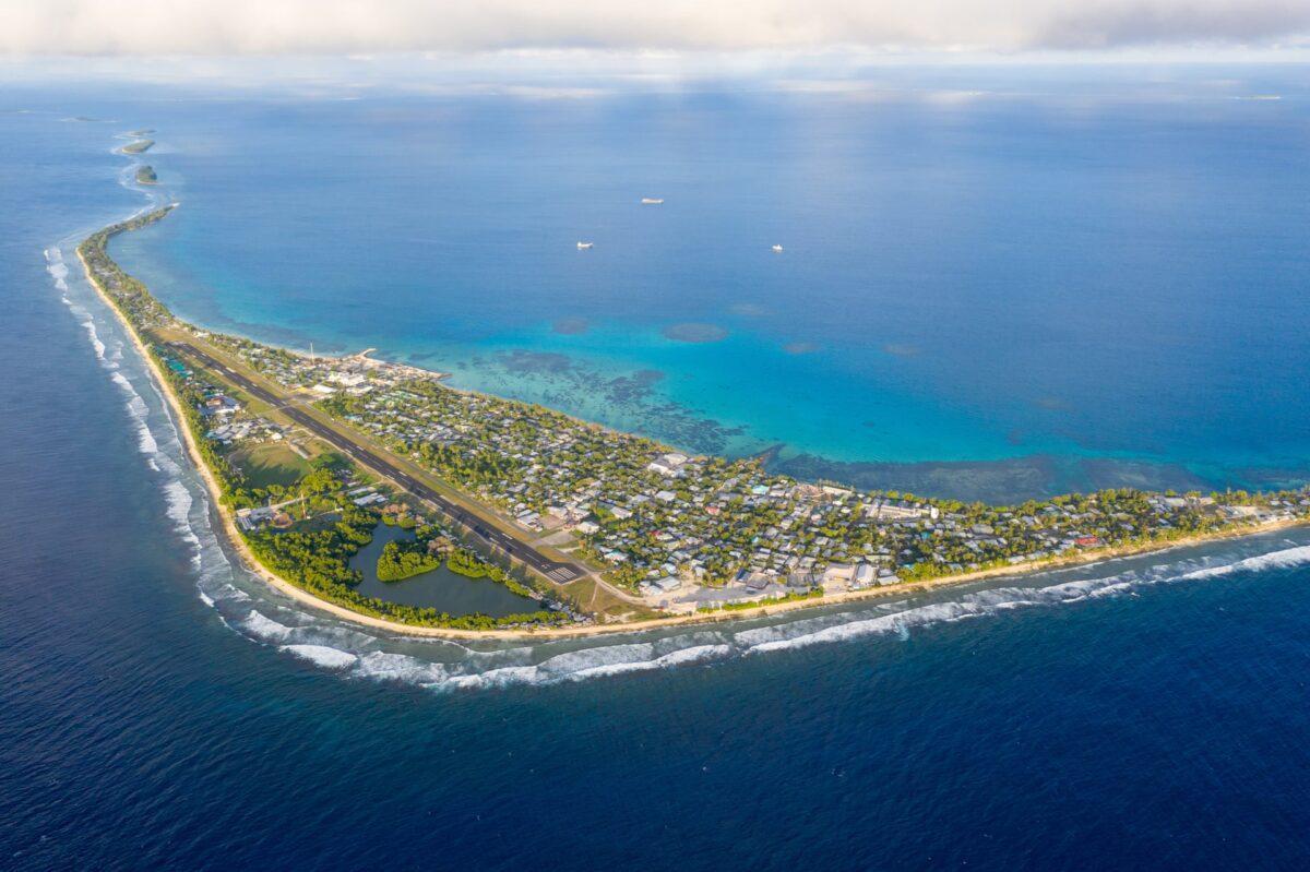 Isla de Tuvalu, en el Pacífico