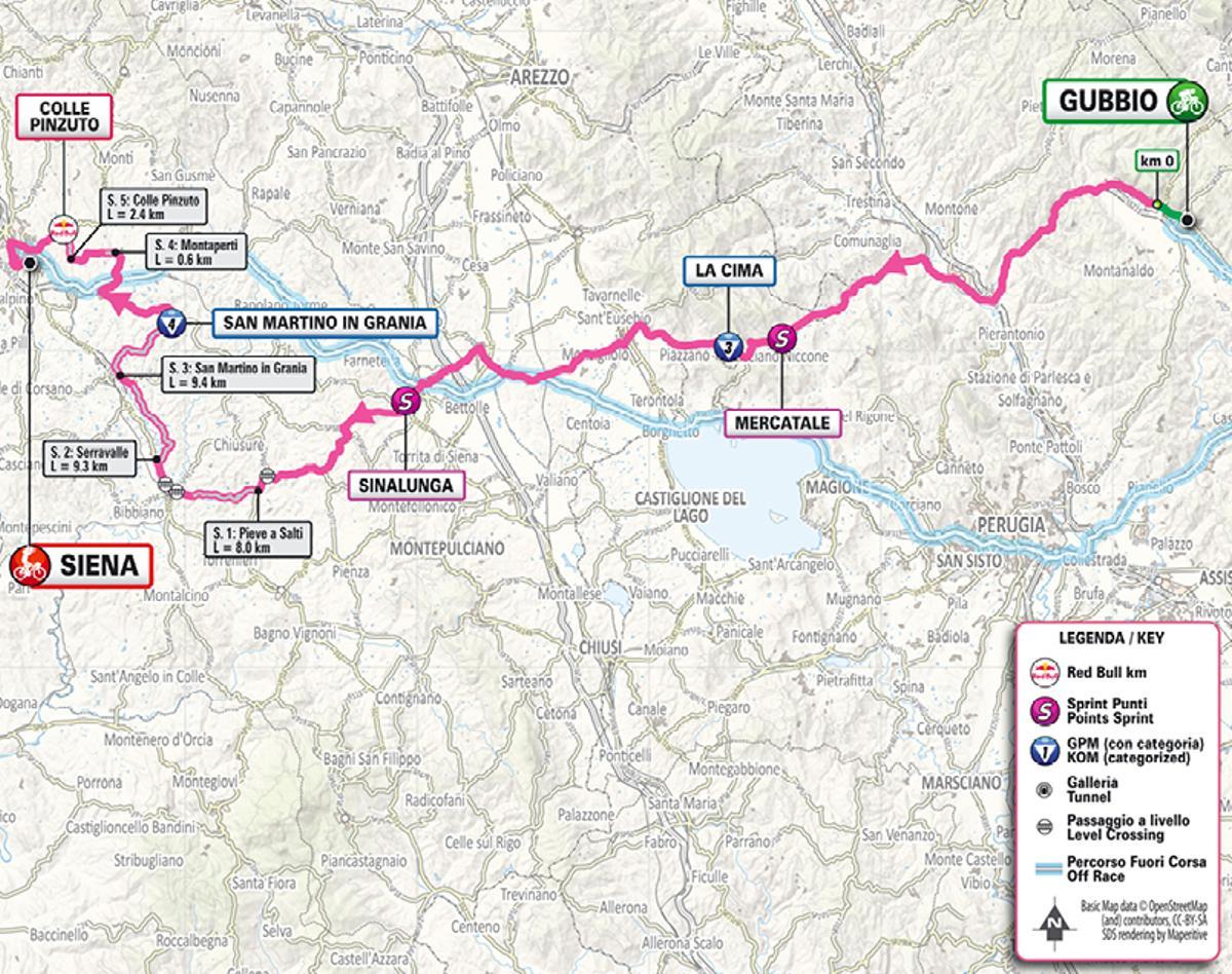 El recorrido de la etapa 9 del Giro de Italia 2025