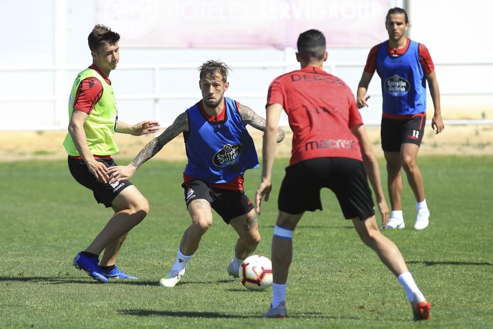 El Dépor prepara en Benidorm el partido del Elche