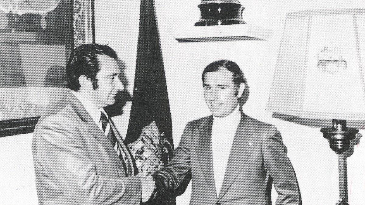 Laureano Ruiz y Agustí Montal en una imagen de 1976