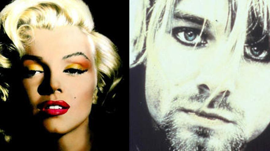 Marilyn Monroe y Kurt Cobain.