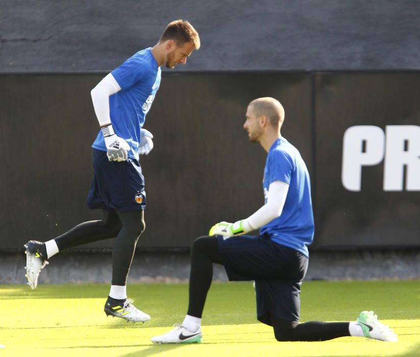 El primer entrenamiento de Neto