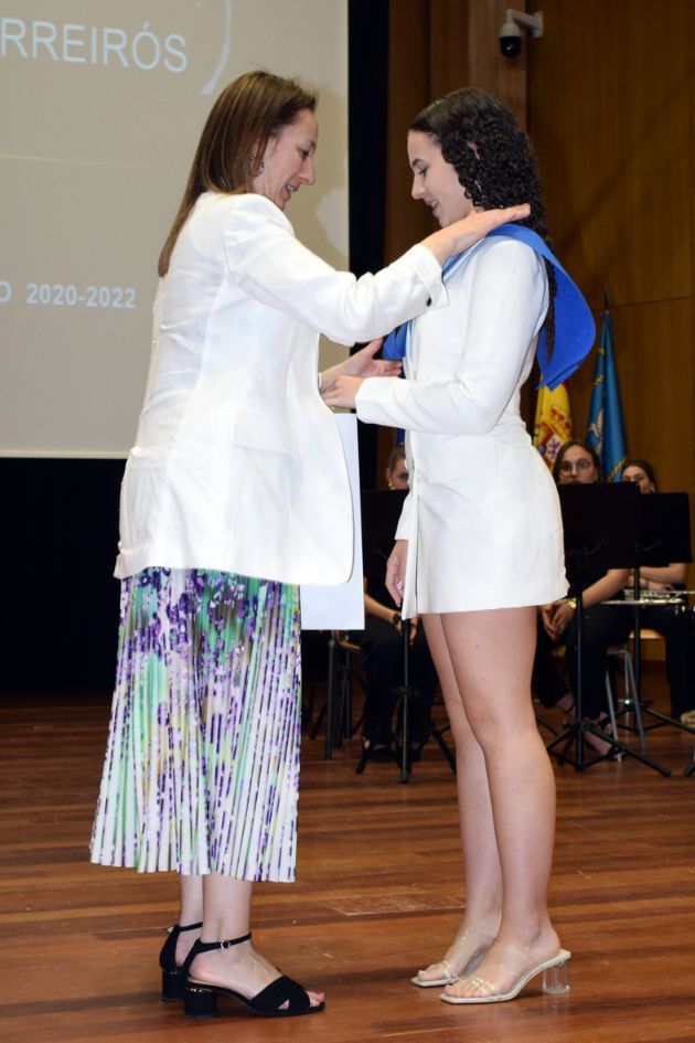 Un momento de la fiesta de graduación del IES de Valga.