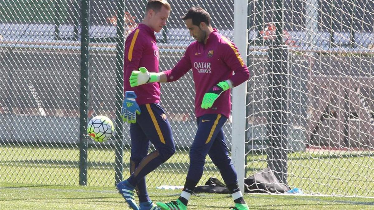 Bravo y Ter Stegen compartieron portería en el FC Barcelona